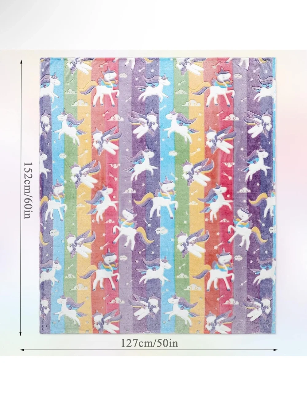 Glow in the Dark Unicorn Blanket LIFEYJ 50